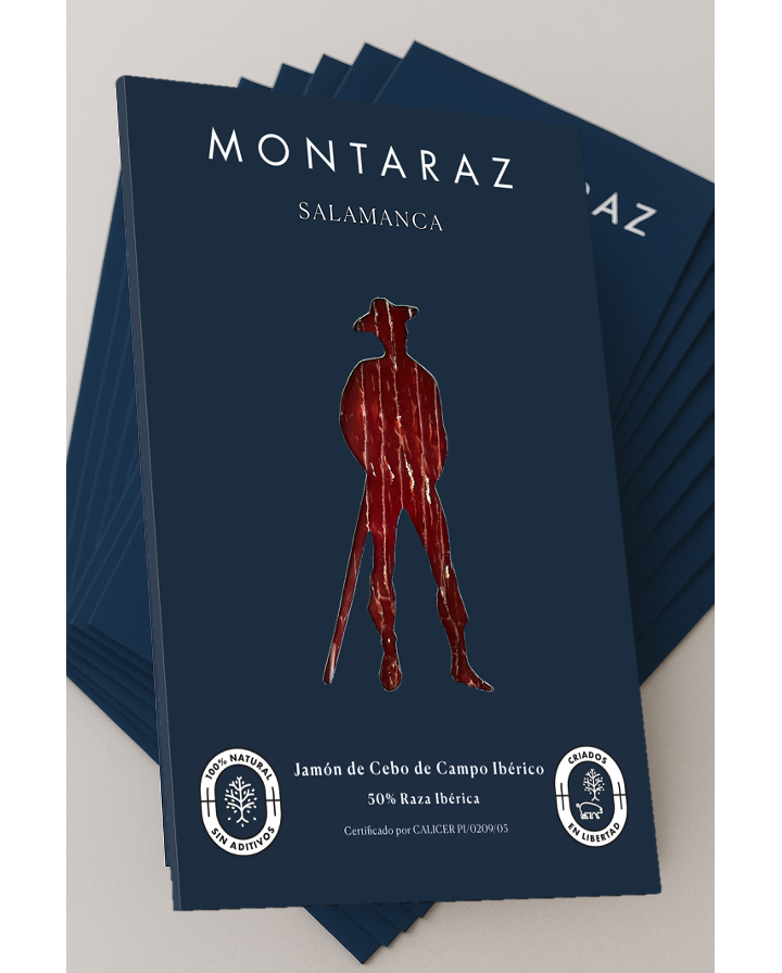 Montaraz Salamanca - Jamón de Cebo de Campo Ibérico (35 sobres de 100g)