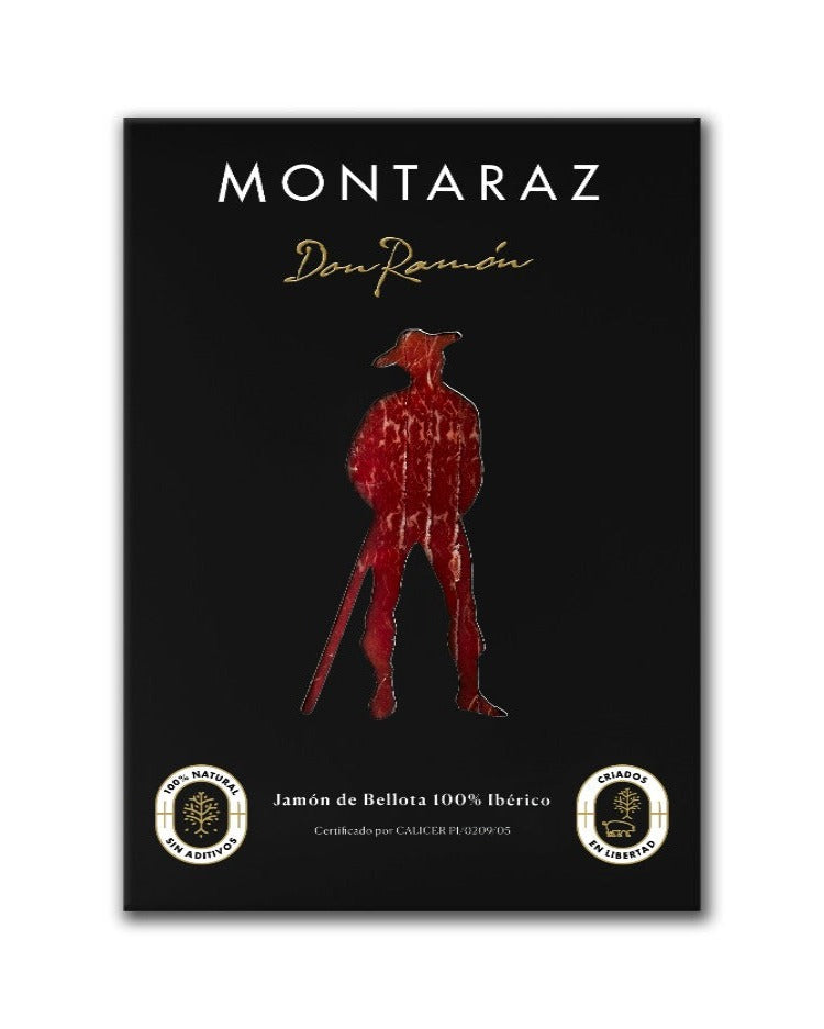 Montaraz Don Ramón -Jamón de Bellota 100% Ibérico loncheado (34 sobres de 100g)