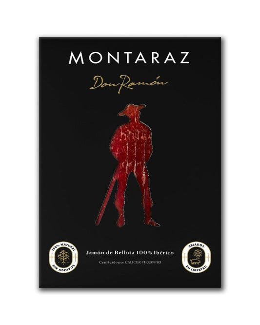 Montaraz Don Ramón -Jamón de Bellota 100% Ibérico loncheado (34 sobres de 100g)