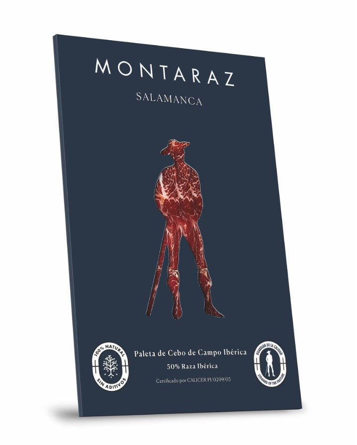 Montaraz Salamanca - Paleta de cebo de campo ibérica loncheada (21 sobres de 100g)