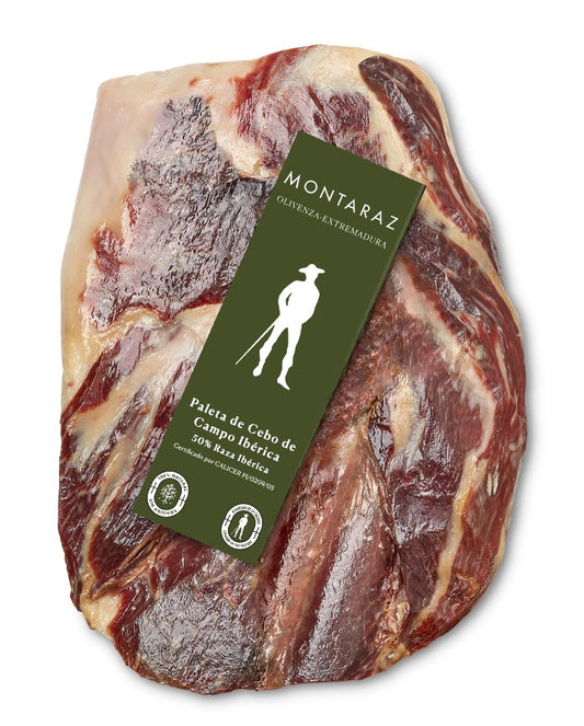 Montaraz Extremadura  Paleta de Cebo de Campo Ibérica deshuesada