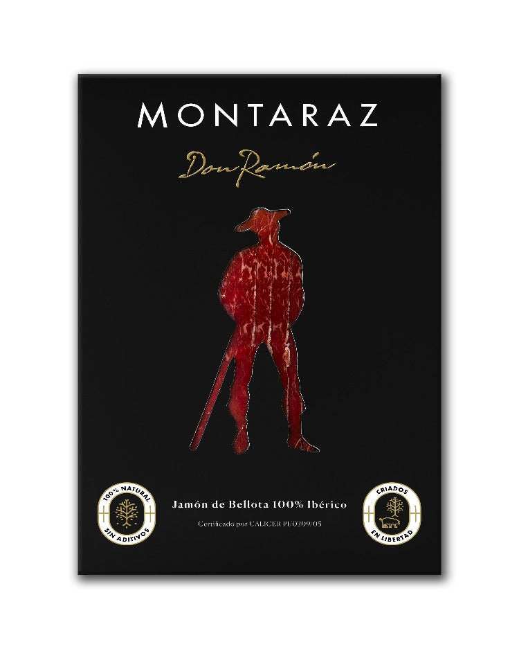 Montaraz Don Ramón -Jamón de Bellota 100% Ibérico D.O. loncheado (34 sobres de 100g)