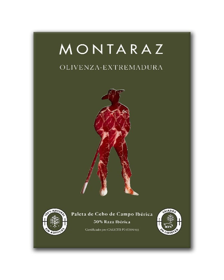 Montaraz  Extremadura - Paleta de Cebo de Campo Ibérica loncheada (21 sobres de 100g)