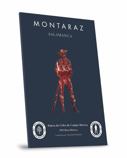 Montaraz Salamanca - Paleta de cebo de campo ibérica loncheada (21 sobres de 100g)