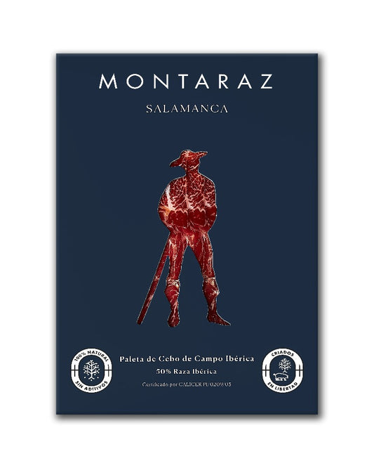 Montaraz Salamanca - Paleta de cebo de campo ibérica loncheada (21 sobres de 100g)